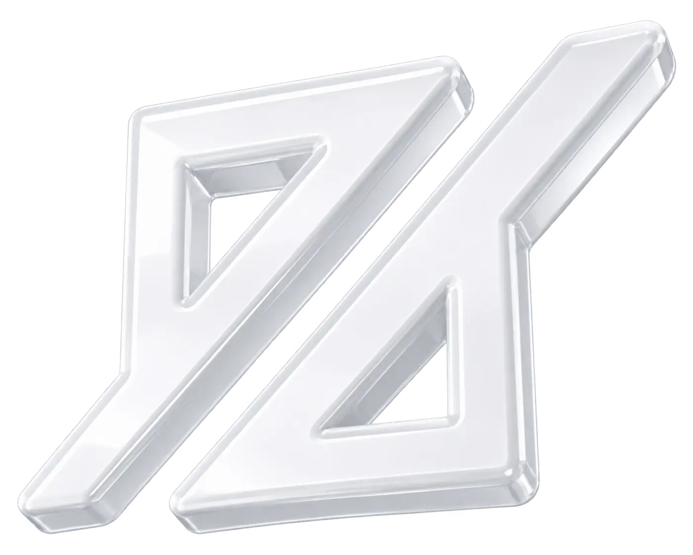 3D logo White